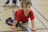 Happy toddlers playing during Sportball multi-sport class.